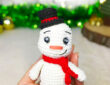 Bonhomme de neige Ornement au Crochet Patron Gratuit (2)
