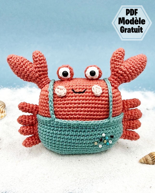 Crabe au Crochet PDF Amigurumi Gratuit (3)