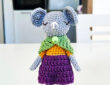 Modèle au crochet de Madame Souris avec poncho (1)