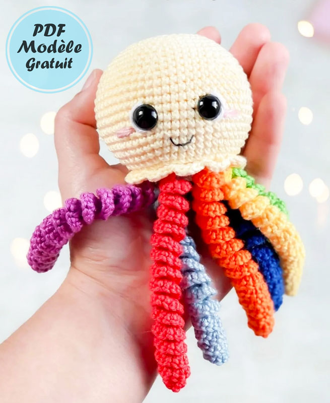 Poulpe Pour Débutants Crochet PDF Patron Gratuit (2)
