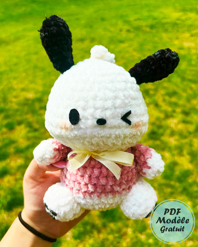 Pochacco et de l'appareil photo Amigurumi Patron Gratuit (2)