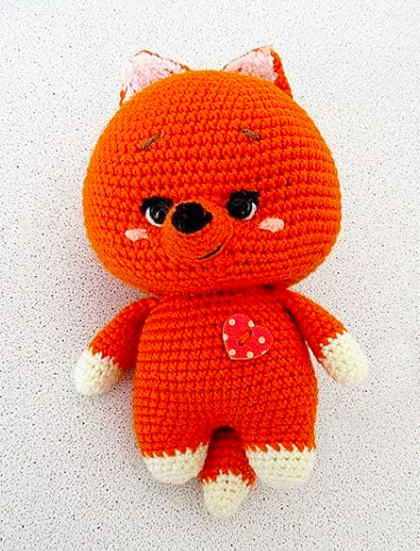 Peluche Renard Abricot au Crochet Patron PDF Gratuit (2)