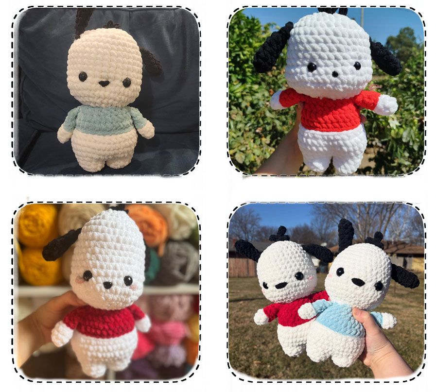 Pochacco Chien en Peluche Tuto Français