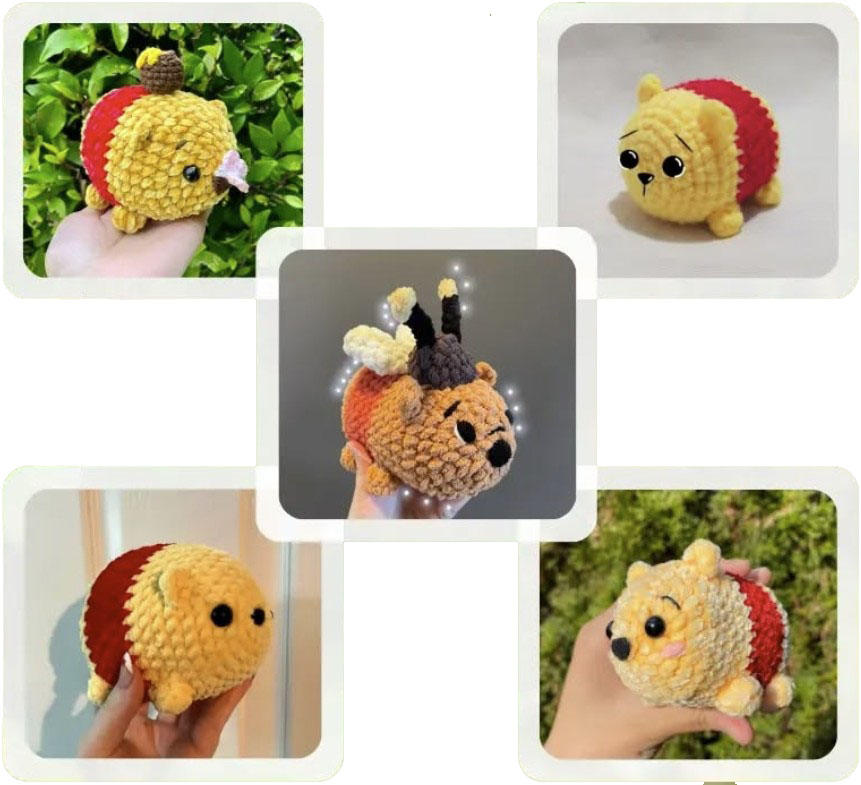 Amigurumi Winnie l'ourson PDF Patron Tuto Gratuit