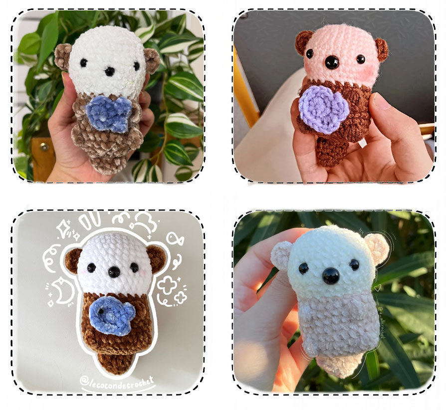Bébé Loutre Amigurumi Modèle PDF Gratuit