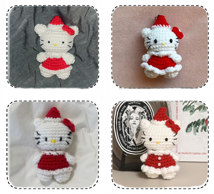 Porte-clés Hello Kitty Amigurumi Patron Français